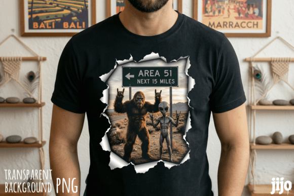 Download Area 51 Bigfoot Alien PNG - Area 51 Collection