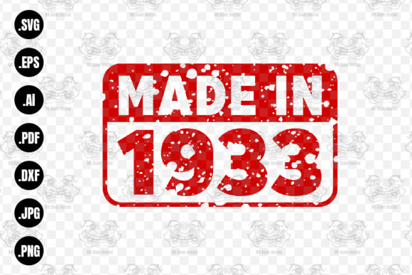 Download Made in 1933 Rubber Texture Stamp&nbsp;&nbsp; - 1933 Collection